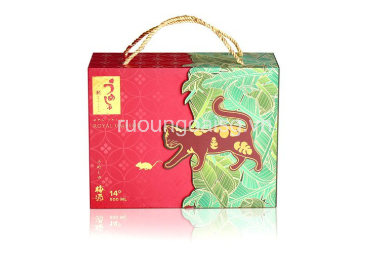 Rượu Hình Con Mèo Sứ Nhật Bản Royal Umeshu