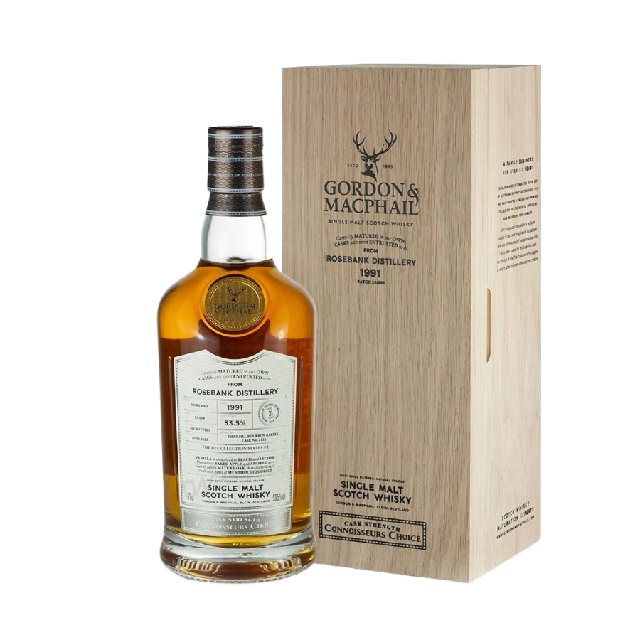 Rượu Whisky Connoisseurs Choice Upper Rosebank Gordon & Macphail 1991 Recollection 2