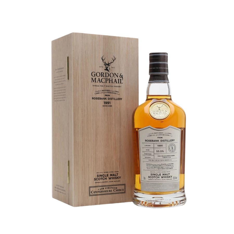 Rượu Whisky Rosebank 31 Year Old Gordon & Macphail 1991